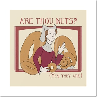 Desserts - Are thou nuts? medieval donuts Posters and Art